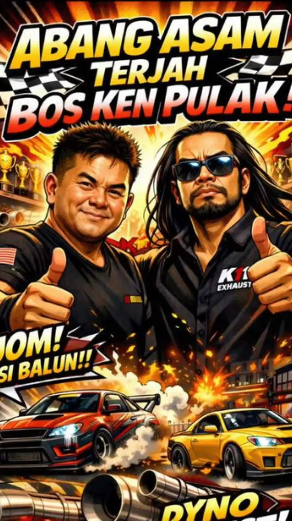 Dia terjah bos ken K1 Exhaust pula! Best ke jadi #BolehBoss ni? #bolehje #gigje #BolehJeApp #RelaJe